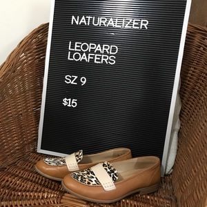 Naturalizer Leopard Loafers
